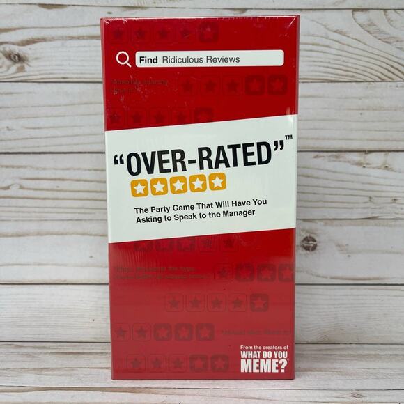 Over Rated Party Card Game by the Creators of What Do You Meme NEW - Picture 2 of 8